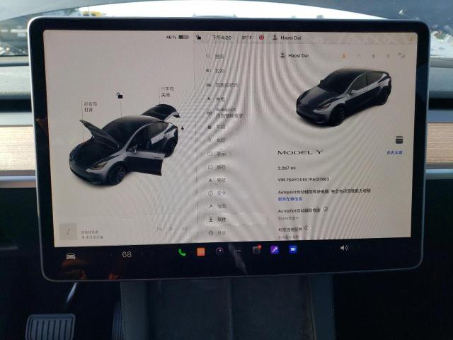 Photo 8 VIN: 7SAYGDEE7PA127463 - TESLA MODEL Y 