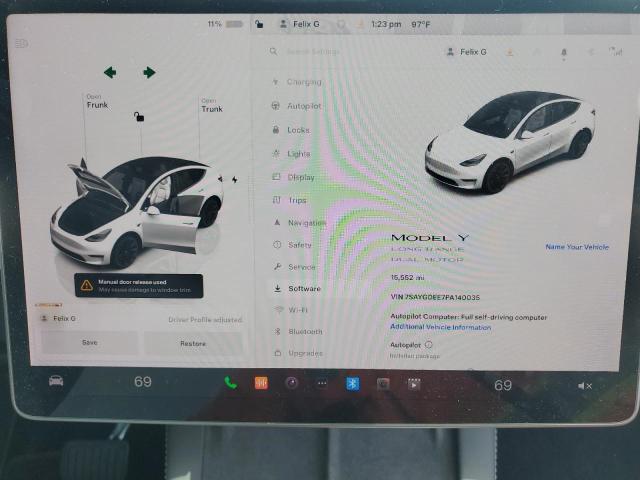 Photo 8 VIN: 7SAYGDEE7PA140035 - TESLA MODEL Y 