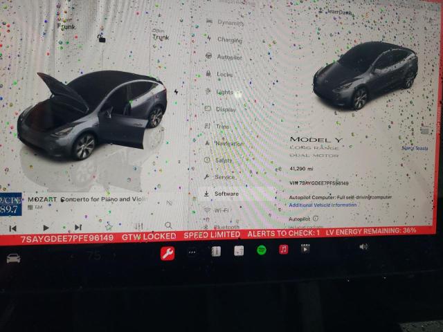 Photo 8 VIN: 7SAYGDEE7PF596149 - TESLA MODEL Y 