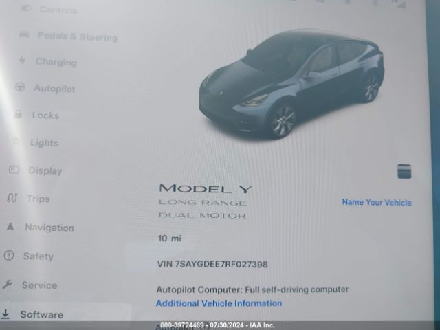 Photo 6 VIN: 7SAYGDEE7RF027398 - TESLA MODEL Y 