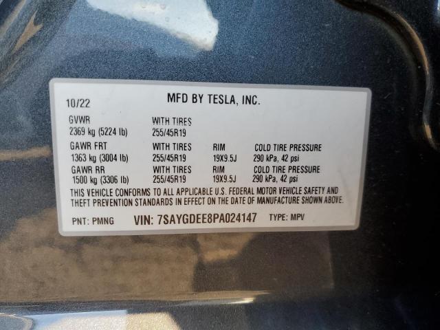 Photo 11 VIN: 7SAYGDEE8PA024147 - TESLA MODEL Y 