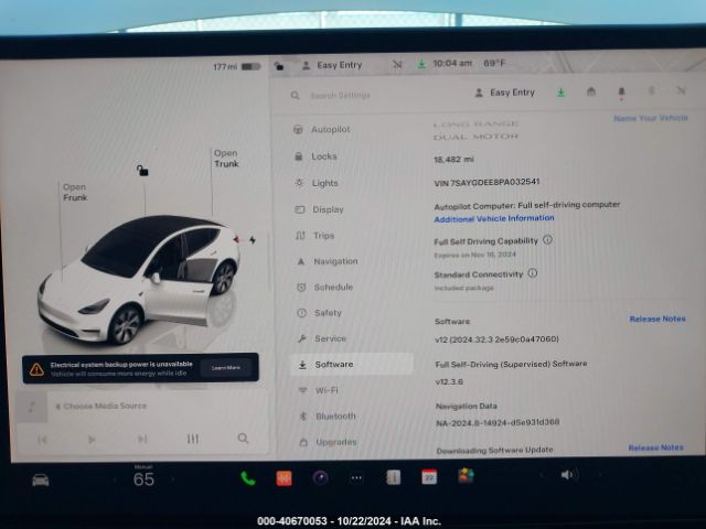 Photo 6 VIN: 7SAYGDEE8PA032541 - TESLA MODEL Y 