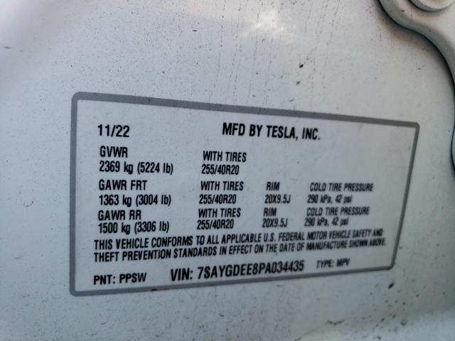 Photo 13 VIN: 7SAYGDEE8PA034435 - TESLA MODEL Y 