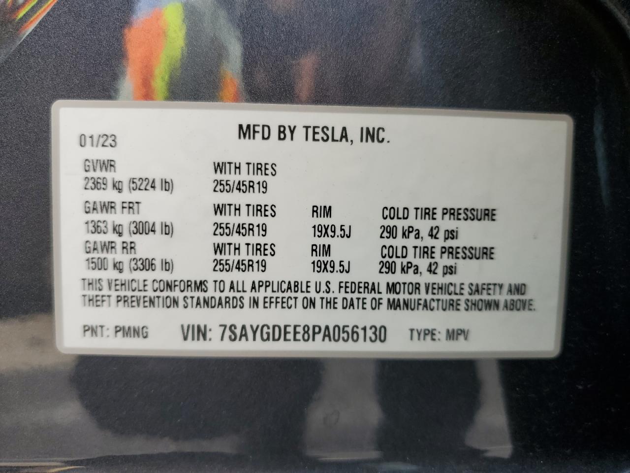 Photo 11 VIN: 7SAYGDEE8PA056130 - TESLA MODEL Y 