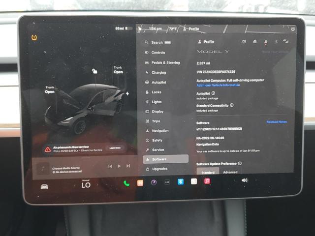 Photo 8 VIN: 7SAYGDEE8PA074336 - TESLA MODEL Y 