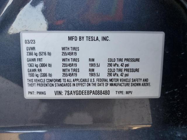 Photo 12 VIN: 7SAYGDEE8PA088480 - TESLA MODEL Y 