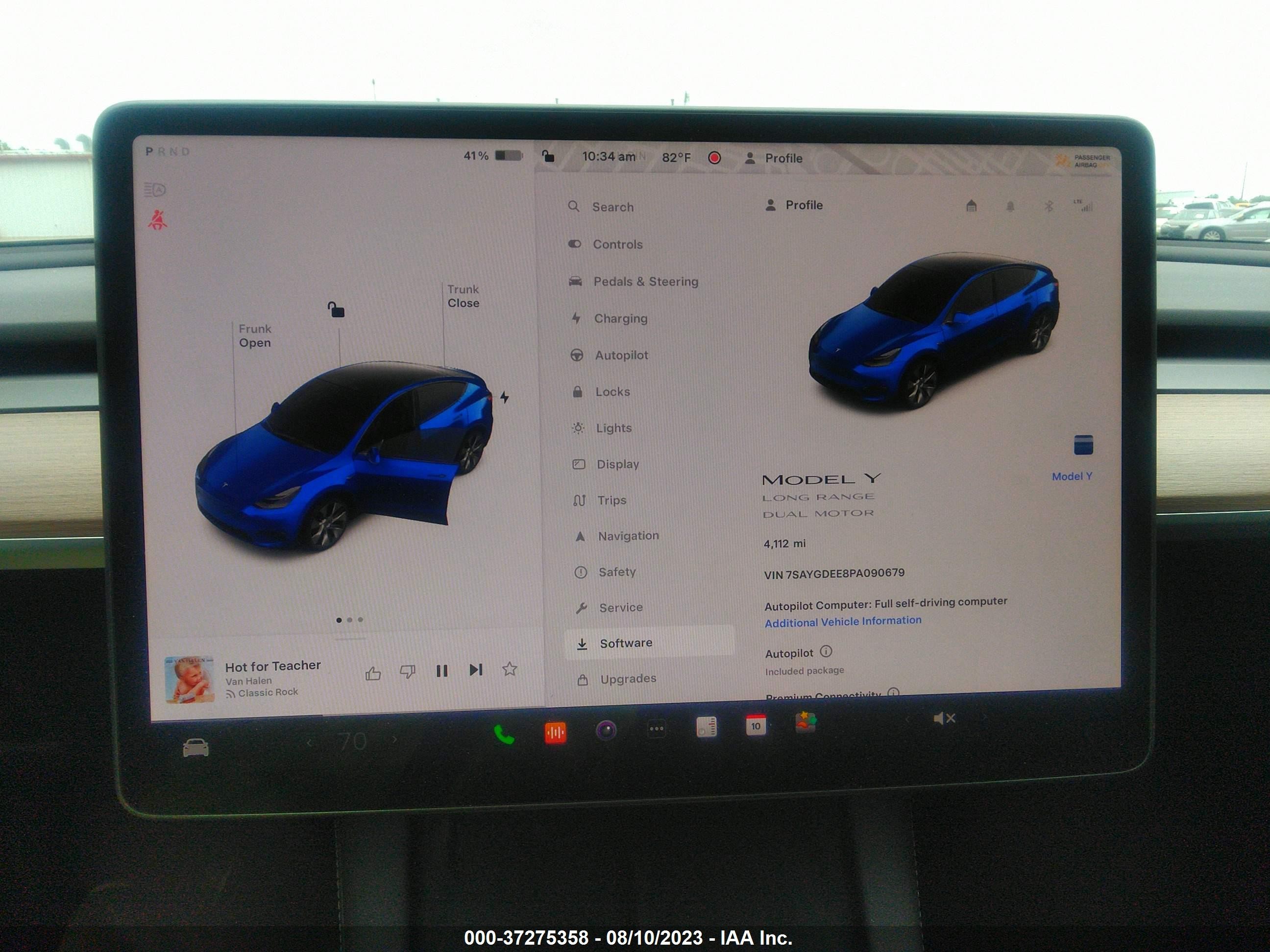 Photo 16 VIN: 7SAYGDEE8PA090679 - TESLA MODEL Y 