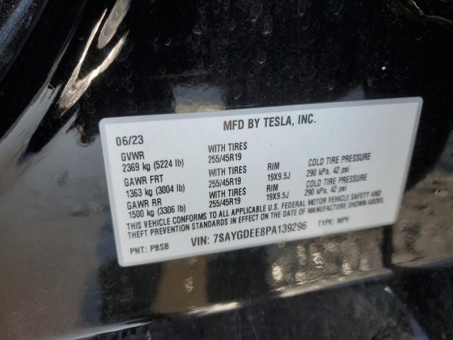 Photo 12 VIN: 7SAYGDEE8PA139296 - TESLA MODEL Y 