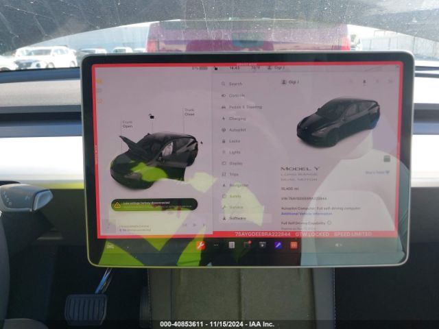 Photo 6 VIN: 7SAYGDEE8RA222844 - TESLA MODEL Y 