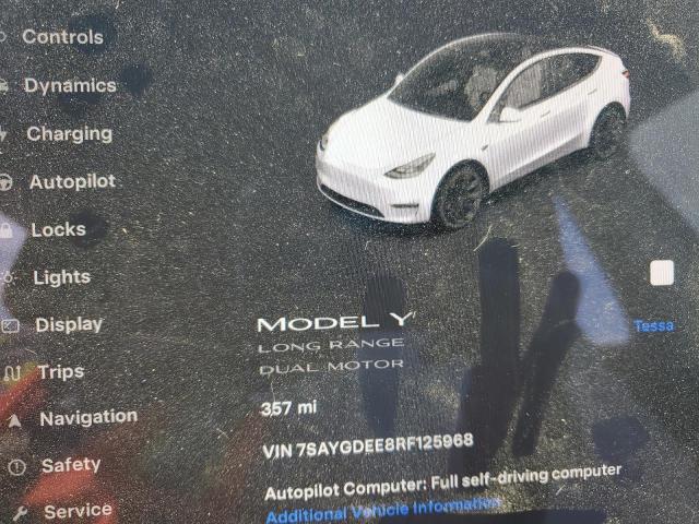 Photo 8 VIN: 7SAYGDEE8RF125968 - TESLA MODEL Y 