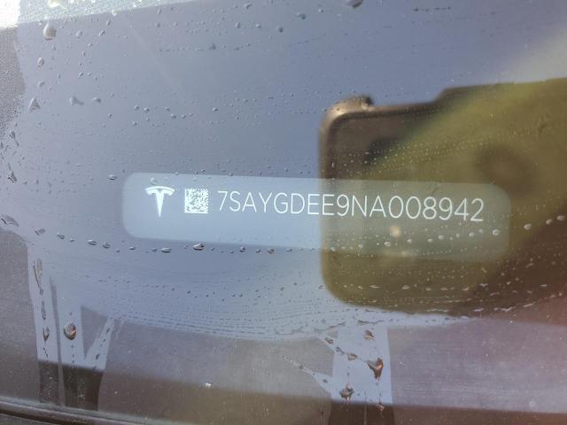 Photo 11 VIN: 7SAYGDEE9NA008942 - TESLA MODEL Y 