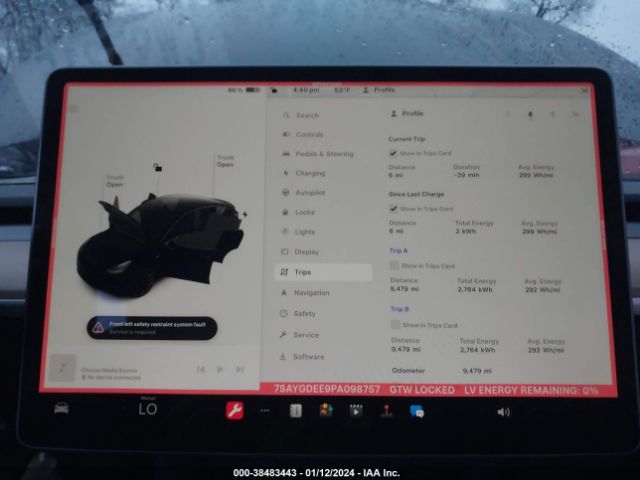 Photo 6 VIN: 7SAYGDEE9PA098757 - TESLA MODEL Y 