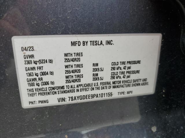 Photo 11 VIN: 7SAYGDEE9PA101155 - TESLA MODEL Y 