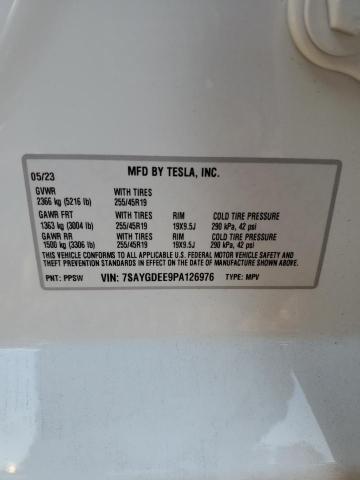 Photo 12 VIN: 7SAYGDEE9PA126976 - TESLA MODEL Y 