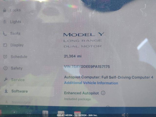 Photo 6 VIN: 7SAYGDEE9PA157175 - TESLA MODEL Y 