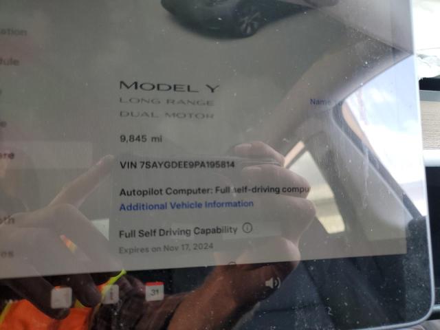 Photo 8 VIN: 7SAYGDEE9PA195814 - TESLA MODEL Y 