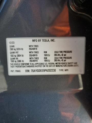 Photo 12 VIN: 7SAYGDEE9PA202230 - TESLA MODEL Y 