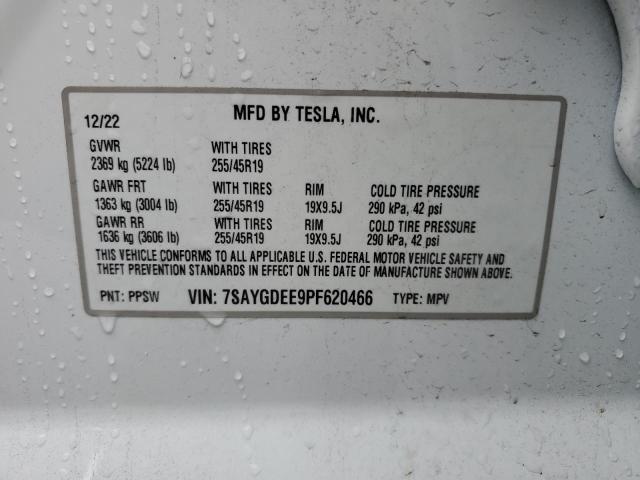 Photo 11 VIN: 7SAYGDEE9PF620466 - TESLA MODEL Y 