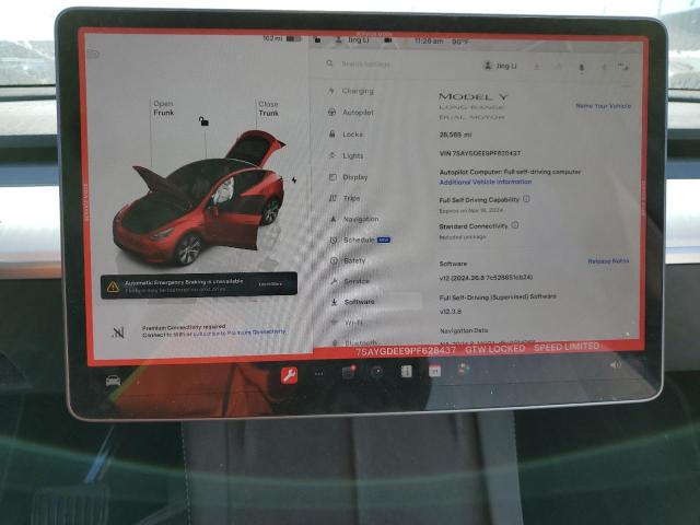 Photo 8 VIN: 7SAYGDEE9PF628437 - TESLA MODEL Y 