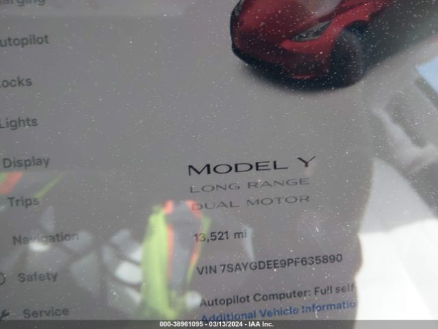 Photo 6 VIN: 7SAYGDEE9PF635890 - TESLA MODEL Y 