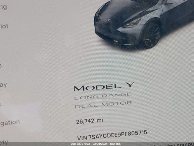 Photo 6 VIN: 7SAYGDEE9PF805715 - TESLA MODEL Y 