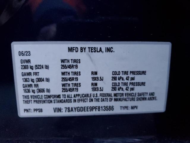 Photo 11 VIN: 7SAYGDEE9PF813586 - TESLA MODEL Y 