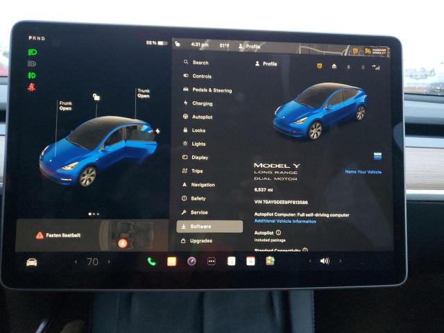 Photo 8 VIN: 7SAYGDEE9PF813586 - TESLA MODEL Y 