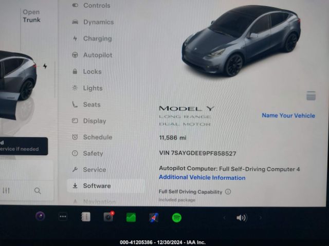 Photo 6 VIN: 7SAYGDEE9PF858527 - TESLA MODEL Y 