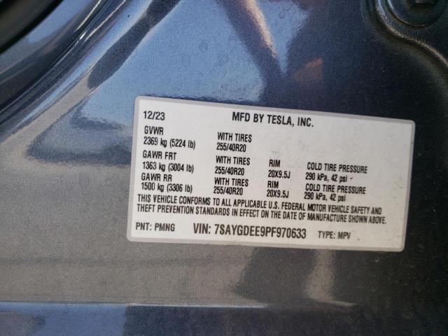 Photo 11 VIN: 7SAYGDEE9PF970633 - TESLA MODEL Y 