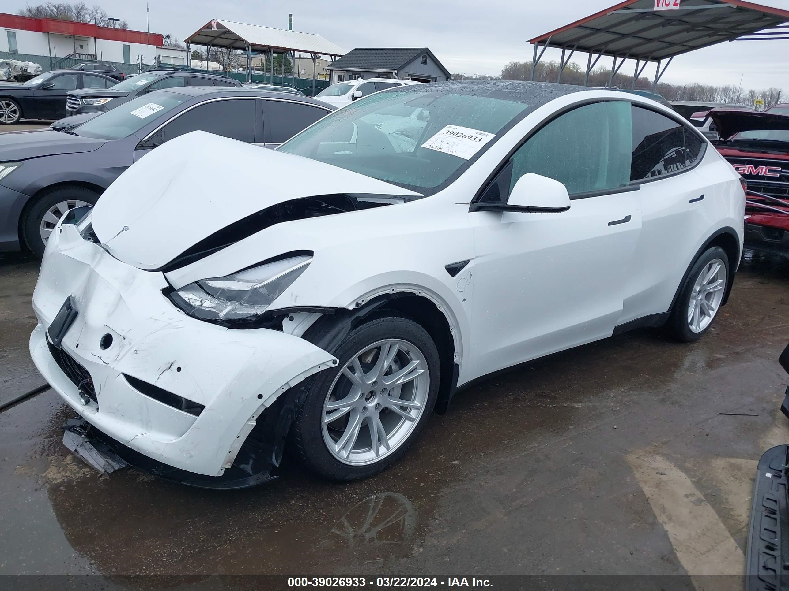 Photo 1 VIN: 7SAYGDEEXNF321288 - TESLA MODEL Y 