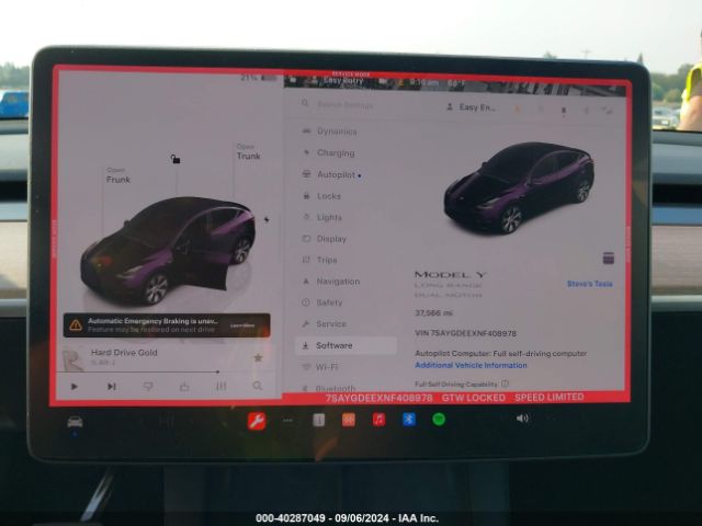 Photo 6 VIN: 7SAYGDEEXNF408978 - TESLA MODEL Y 