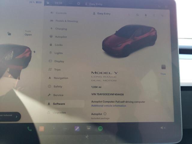 Photo 7 VIN: 7SAYGDEEXNF454438 - TESLA MODEL Y 