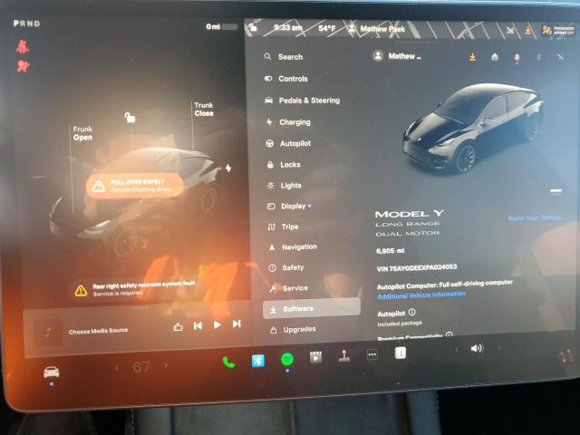 Photo 8 VIN: 7SAYGDEEXPA024053 - TESLA MODEL Y 