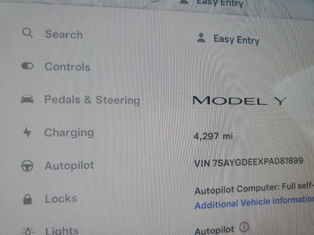 Photo 8 VIN: 7SAYGDEEXPA081899 - TESLA MODEL Y 