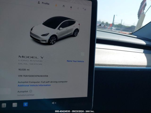 Photo 6 VIN: 7SAYGDEEXPA083359 - TESLA MODEL Y 