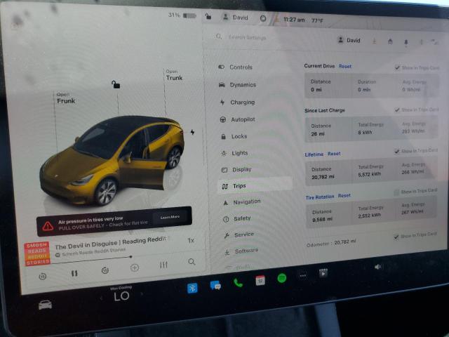 Photo 8 VIN: 7SAYGDEEXPA120409 - TESLA MODEL Y 