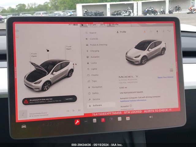 Photo 6 VIN: 7SAYGDEEXPF799455 - TESLA MODEL Y 