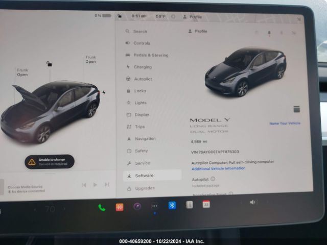 Photo 6 VIN: 7SAYGDEEXPF878303 - TESLA MODEL Y 