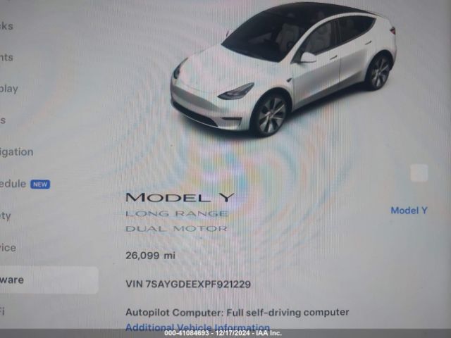 Photo 6 VIN: 7SAYGDEEXPF921229 - TESLA MODEL Y 