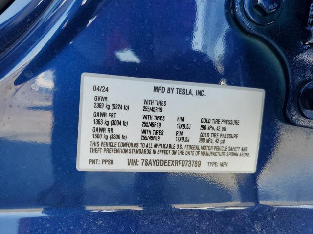 Photo 13 VIN: 7SAYGDEEXRF073789 - TESLA MODEL Y 