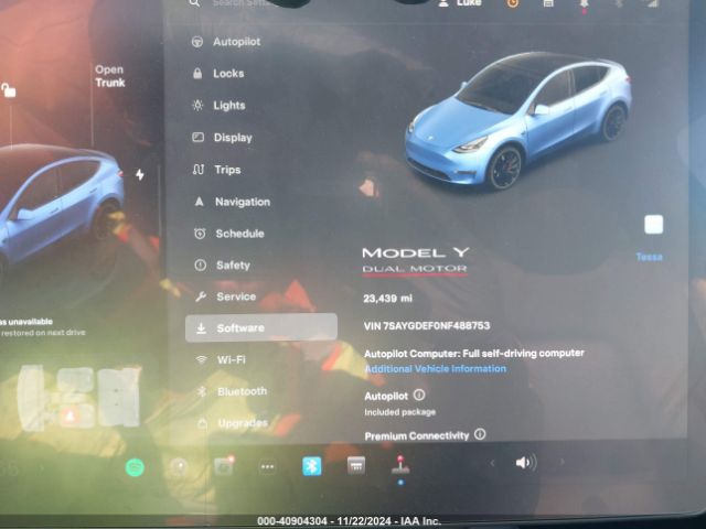 Photo 6 VIN: 7SAYGDEF0NF488753 - TESLA MODEL Y 