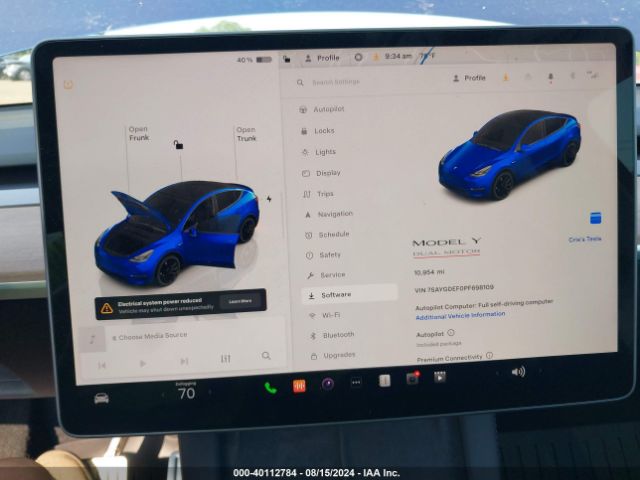 Photo 6 VIN: 7SAYGDEF0PF698109 - TESLA MODEL Y 