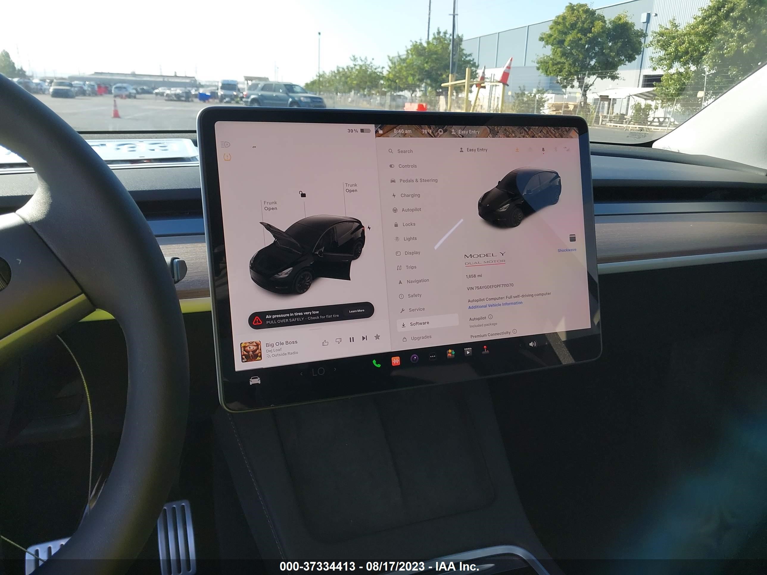 Photo 6 VIN: 7SAYGDEF0PF711070 - TESLA MODEL Y 