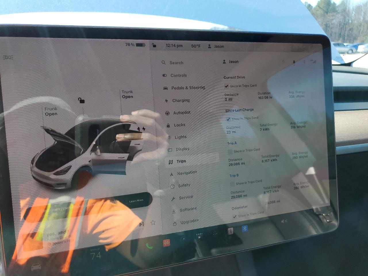 Photo 9 VIN: 7SAYGDEF1NF374096 - TESLA MODEL Y 