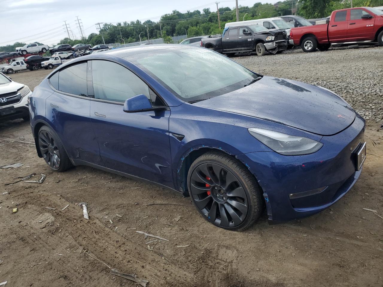 Photo 3 VIN: 7SAYGDEF1NF375958 - TESLA MODEL Y 