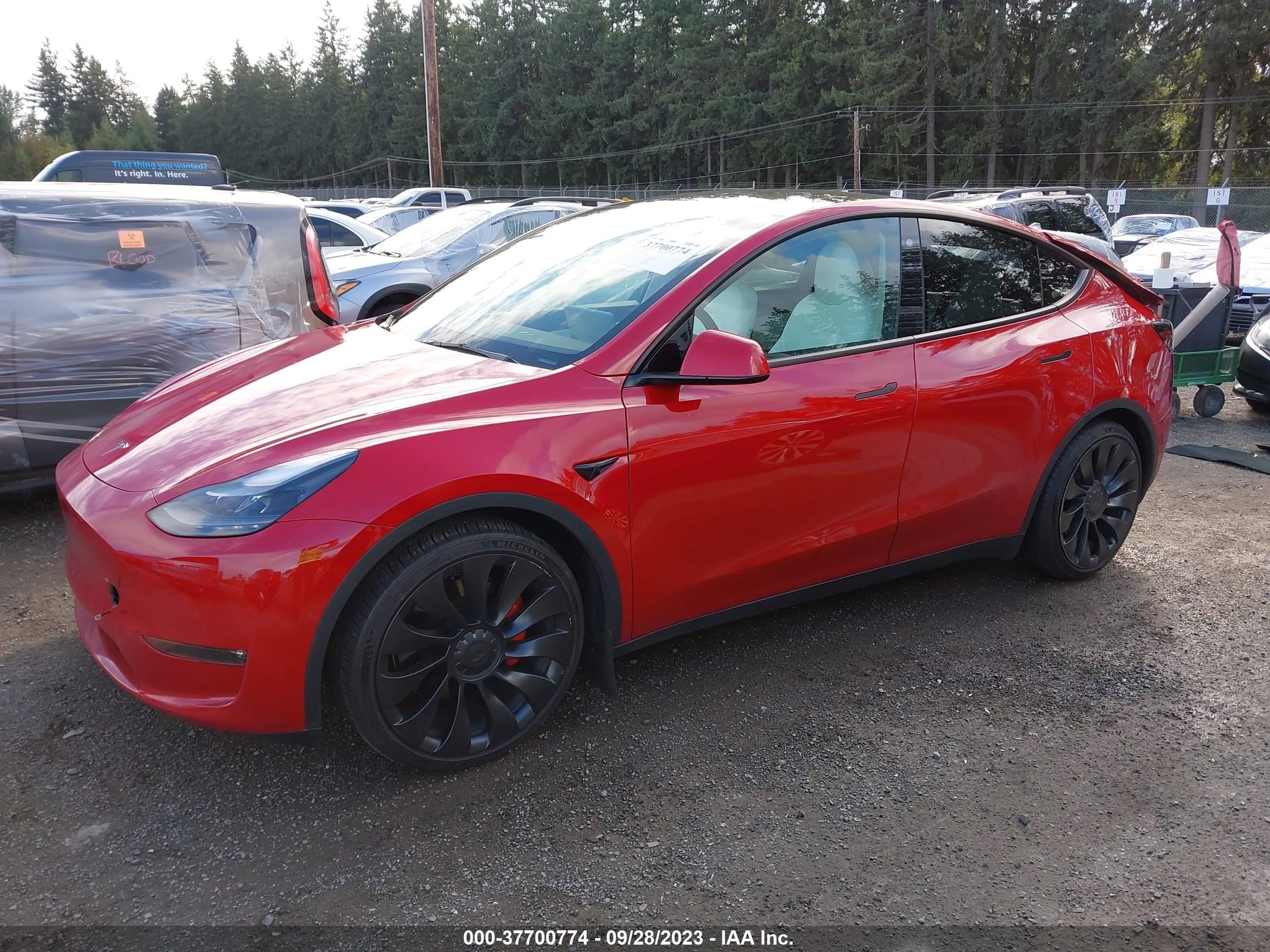 Photo 1 VIN: 7SAYGDEF1NF416735 - TESLA MODEL Y 