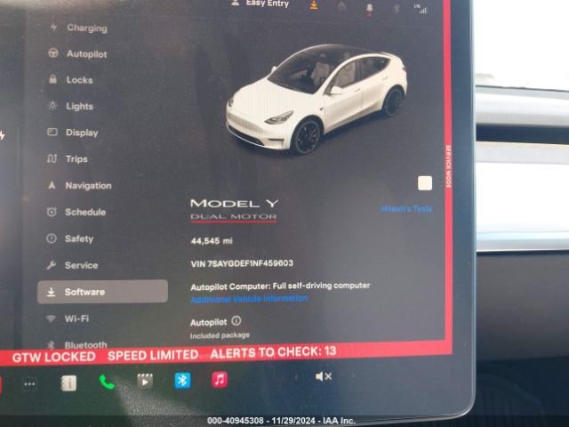 Photo 6 VIN: 7SAYGDEF1NF459603 - TESLA MODEL Y 