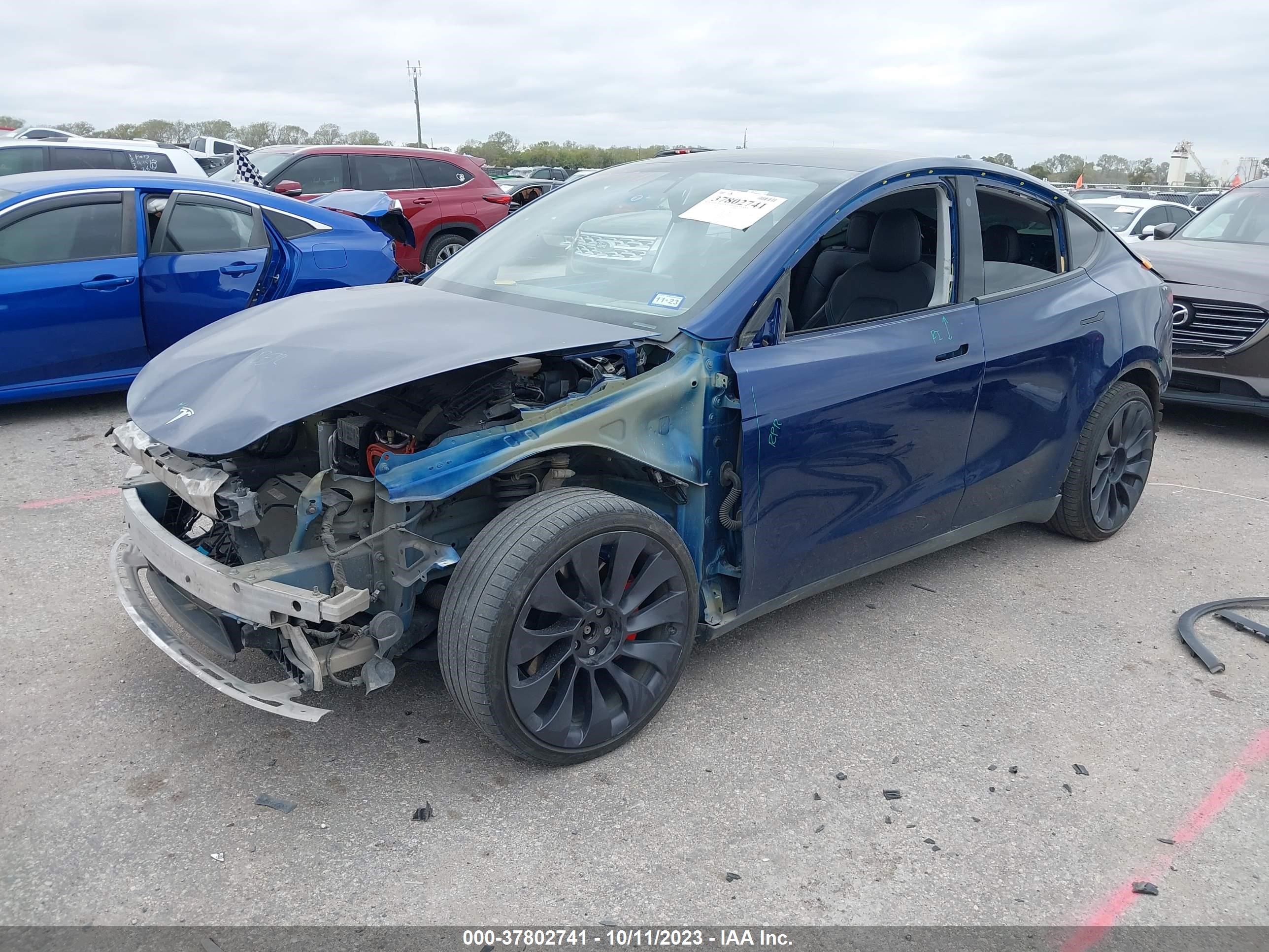 Photo 1 VIN: 7SAYGDEF2NF314800 - TESLA MODEL Y 