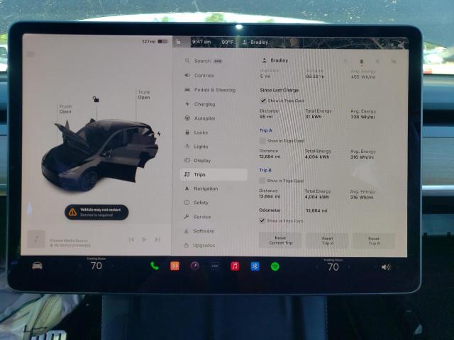 Photo 8 VIN: 7SAYGDEF2NF387990 - TESLA MODEL Y 