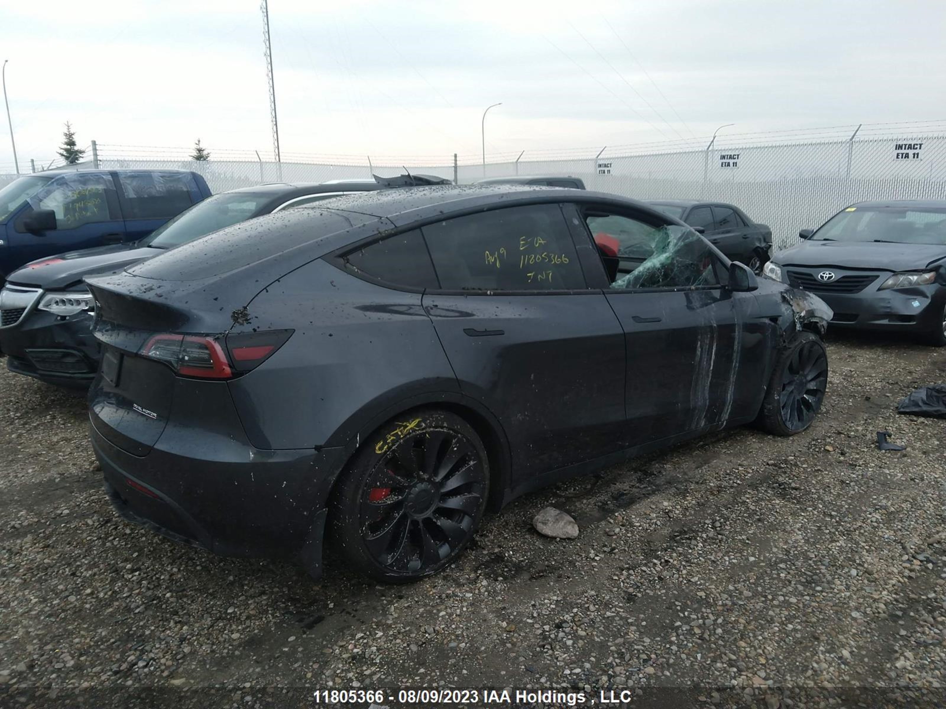 Photo 3 VIN: 7SAYGDEF2NF399265 - TESLA MODEL Y 